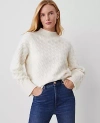 Ann Taylor Cashmere Cable Sweater In Pale Ivory
