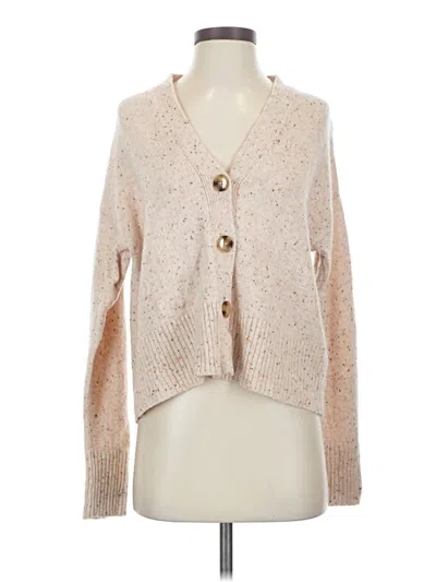 Pre-owned Ann Taylor Cashmere Cardigan Sweater In Brown