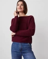 Ann Taylor Cashmere Dolman Sweater In Rich Cranberry