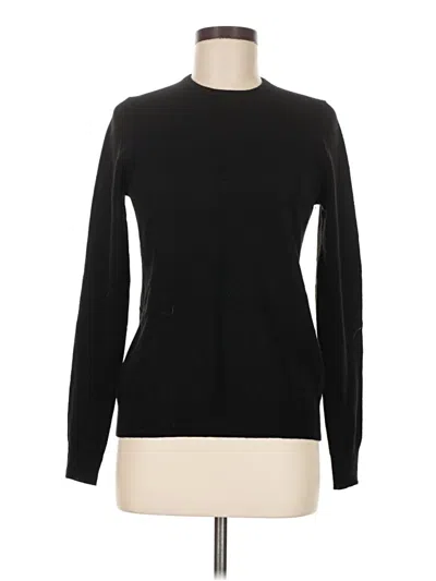 Pre-owned Ann Taylor Cashmere Pullover Sweater In Black