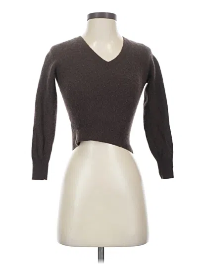Pre-owned Ann Taylor Cashmere Pullover Sweater In Brown