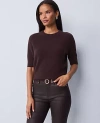 Ann Taylor Cashmere Sweater Tee In Brown
