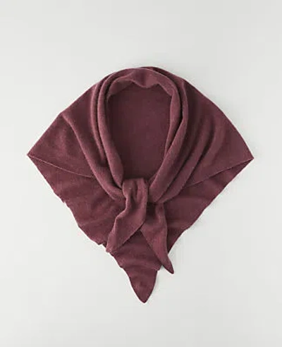 Ann Taylor Cashmere Triangle Wrap Scarf In Rosy Mauve