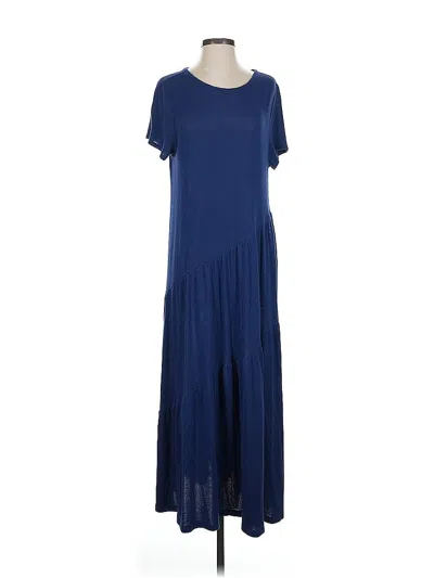 Pre-owned Ann Taylor Casual Dress In Blue