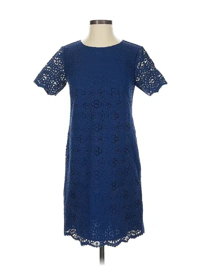 Pre-owned Ann Taylor Casual Dress In Blue