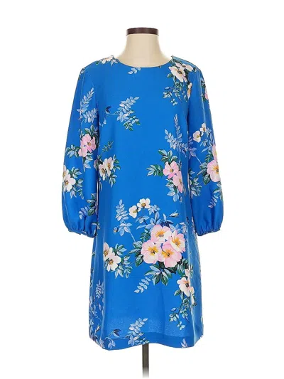 Pre-owned Ann Taylor Casual Dress In Blue