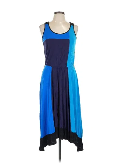 Pre-owned Ann Taylor Casual Dress In Blue