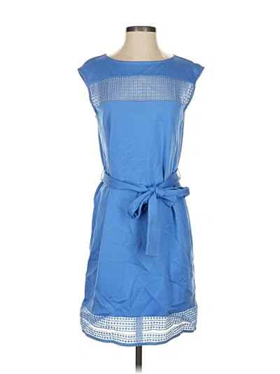 Pre-owned Ann Taylor Casual Dress In Blue