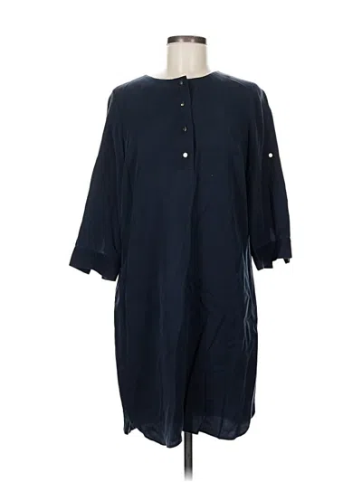 Pre-owned Ann Taylor Casual Dress In Blue