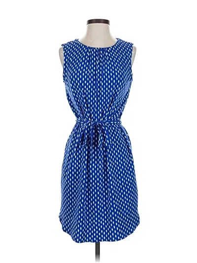 Pre-owned Ann Taylor Casual Dress In Blue