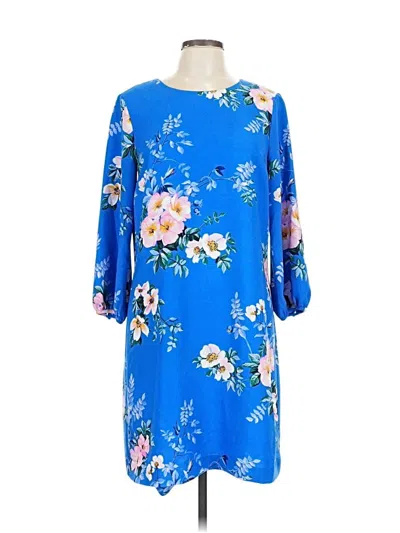 Pre-owned Ann Taylor Casual Dress In Blue