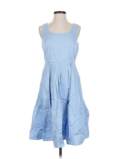 Pre-owned Ann Taylor Casual Dress In Blue