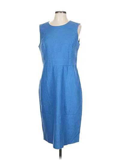 Pre-owned Ann Taylor Casual Dress In Blue