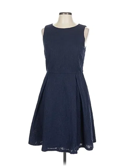 Pre-owned Ann Taylor Casual Dress In Blue