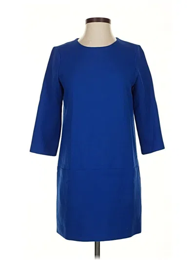 Pre-owned Ann Taylor Casual Dress In Blue