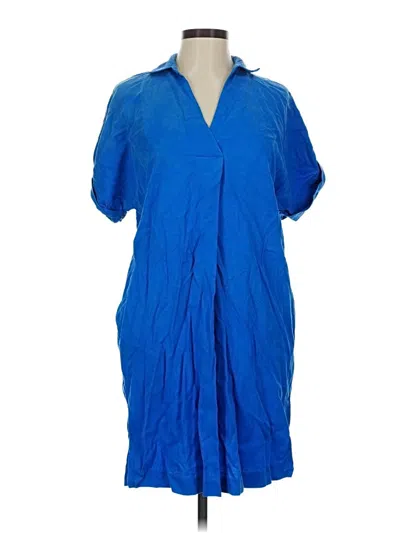 Pre-owned Ann Taylor Casual Dress In Blue