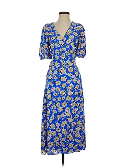 Pre-owned Ann Taylor Casual Dress In Blue
