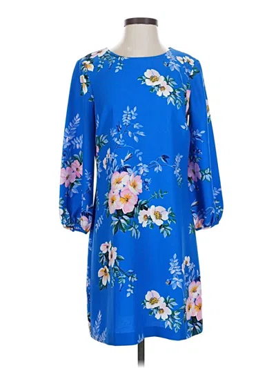 Pre-owned Ann Taylor Casual Dress In Blue