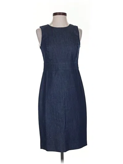 Pre-owned Ann Taylor Casual Dress In Blue