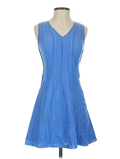 Pre-owned Ann Taylor Casual Dress In Blue