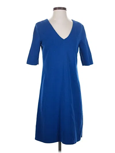 Pre-owned Ann Taylor Casual Dress In Blue