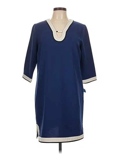 Pre-owned Ann Taylor Casual Dress In Blue