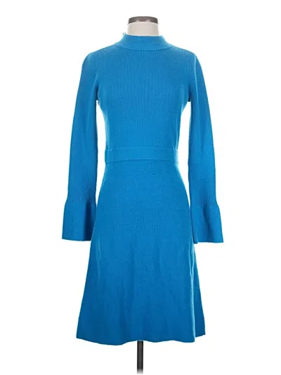 Pre-owned Ann Taylor Casual Dress In Blue