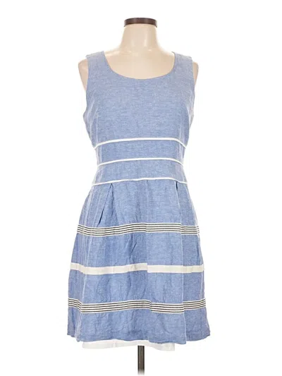 Pre-owned Ann Taylor Casual Dress In Blue