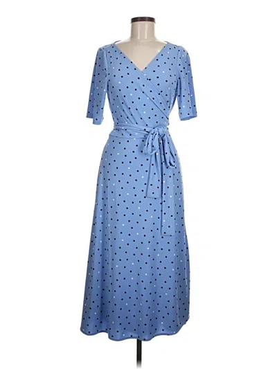 Pre-owned Ann Taylor Casual Dress In Blue