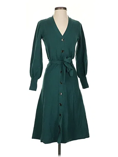 Pre-owned Ann Taylor Casual Dress In Blue