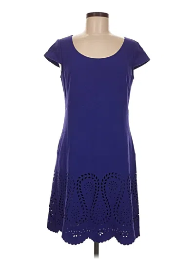 Pre-owned Ann Taylor Casual Dress In Blue
