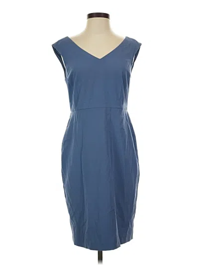 Pre-owned Ann Taylor Casual Dress In Blue
