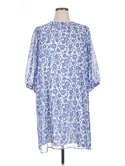 Pre-owned Ann Taylor Casual Dress In Blue