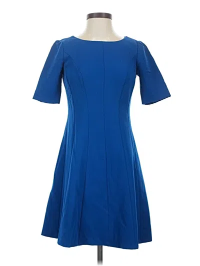 Pre-owned Ann Taylor Casual Dress In Blue