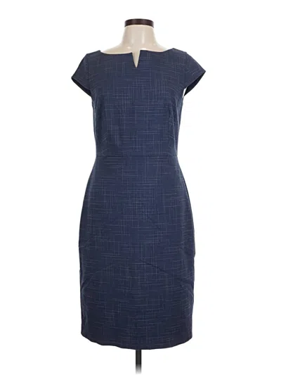 Pre-owned Ann Taylor Casual Dress In Blue