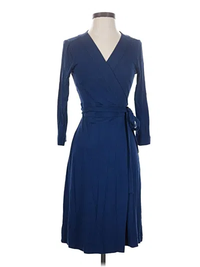 Pre-owned Ann Taylor Casual Dress In Blue