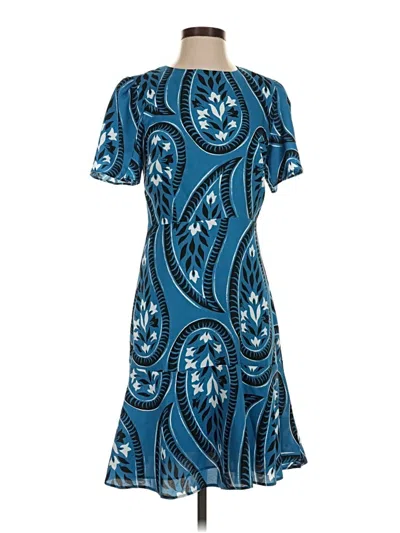 Pre-owned Ann Taylor Casual Dress In Blue