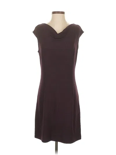 Pre-owned Ann Taylor Casual Dress In Burgundy