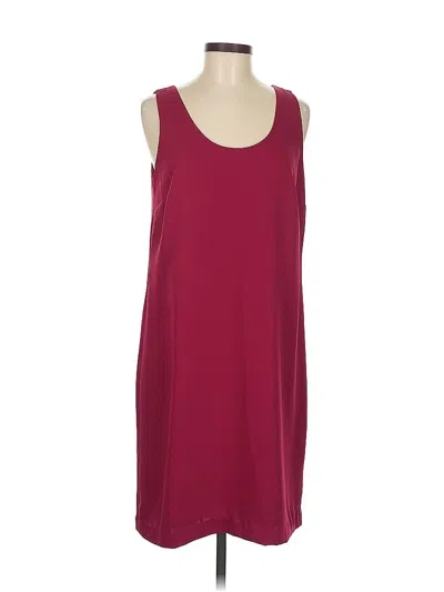 Pre-owned Ann Taylor Casual Dress In Burgundy
