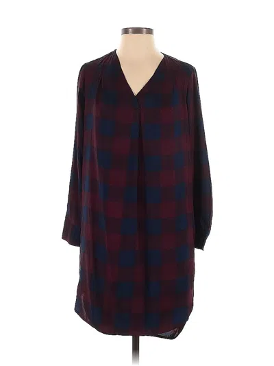 Pre-owned Ann Taylor Casual Dress In Burgundy