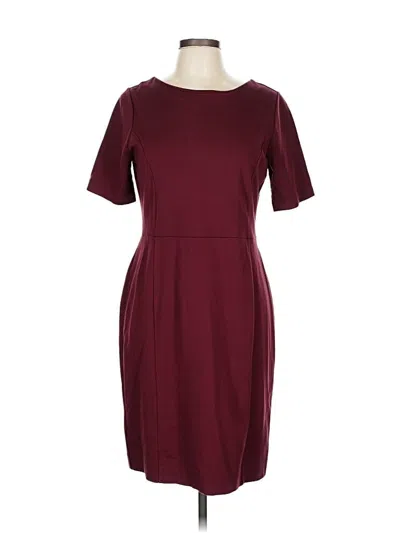 Pre-owned Ann Taylor Casual Dress In Burgundy