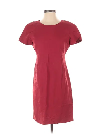 Pre-owned Ann Taylor Casual Dress In Burgundy