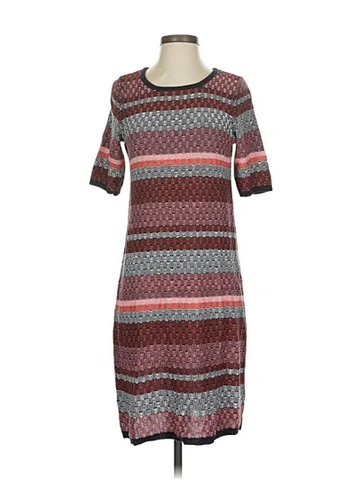 Pre-owned Ann Taylor Casual Dress In Burgundy
