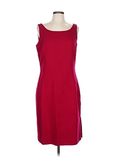 Pre-owned Ann Taylor Casual Dress In Burgundy
