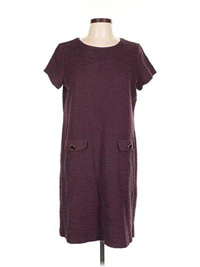 Pre-owned Ann Taylor Casual Dress In Burgundy