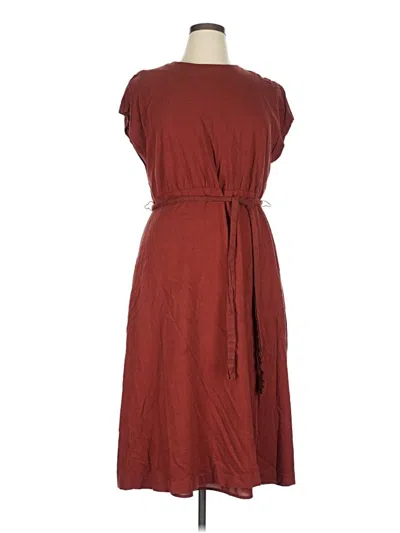 Pre-owned Ann Taylor Casual Dress In Burgundy