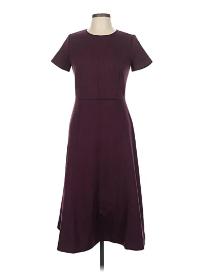 Pre-owned Ann Taylor Casual Dress In Burgundy