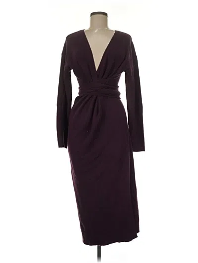 Pre-owned Ann Taylor Casual Dress In Burgundy