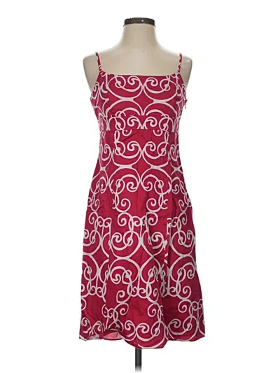 Pre-owned Ann Taylor Casual Dress In Burgundy