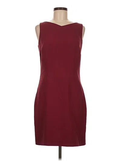 Pre-owned Ann Taylor Casual Dress In Burgundy